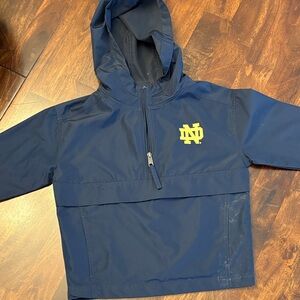 Champion Kids Navy Raincoat with Yellow Logo